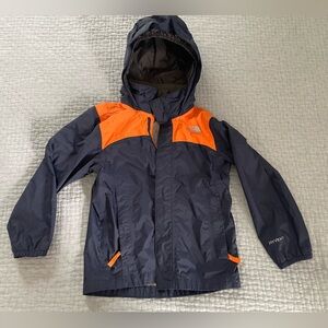 The North Face Kids Navy and Orange Raincoat